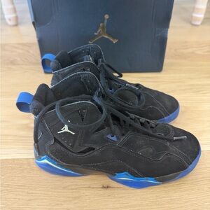 Nike Air Jordan True Flight Boys Kids Black and Blue Sneakers